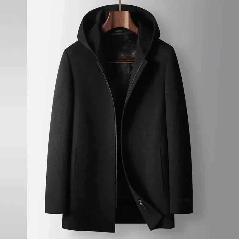 Hooded Wool Coat 100% Wool — Women's Winter Jacket 6