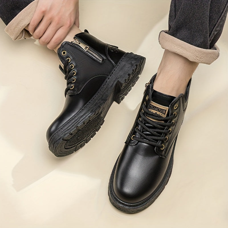Brynfall Women's Winter Boots — Lined Lace-Up with Grip Sole 10