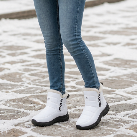 Women's Lined Winter Boots — Warm Waterproof Slip-On 12