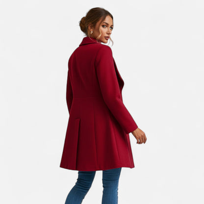 Women's Lapel Wool Winter Coat — Elegant Tailored Fit 3