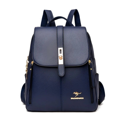 Emily Women's Leather Backpack — Elegant & Water-Repellent 9