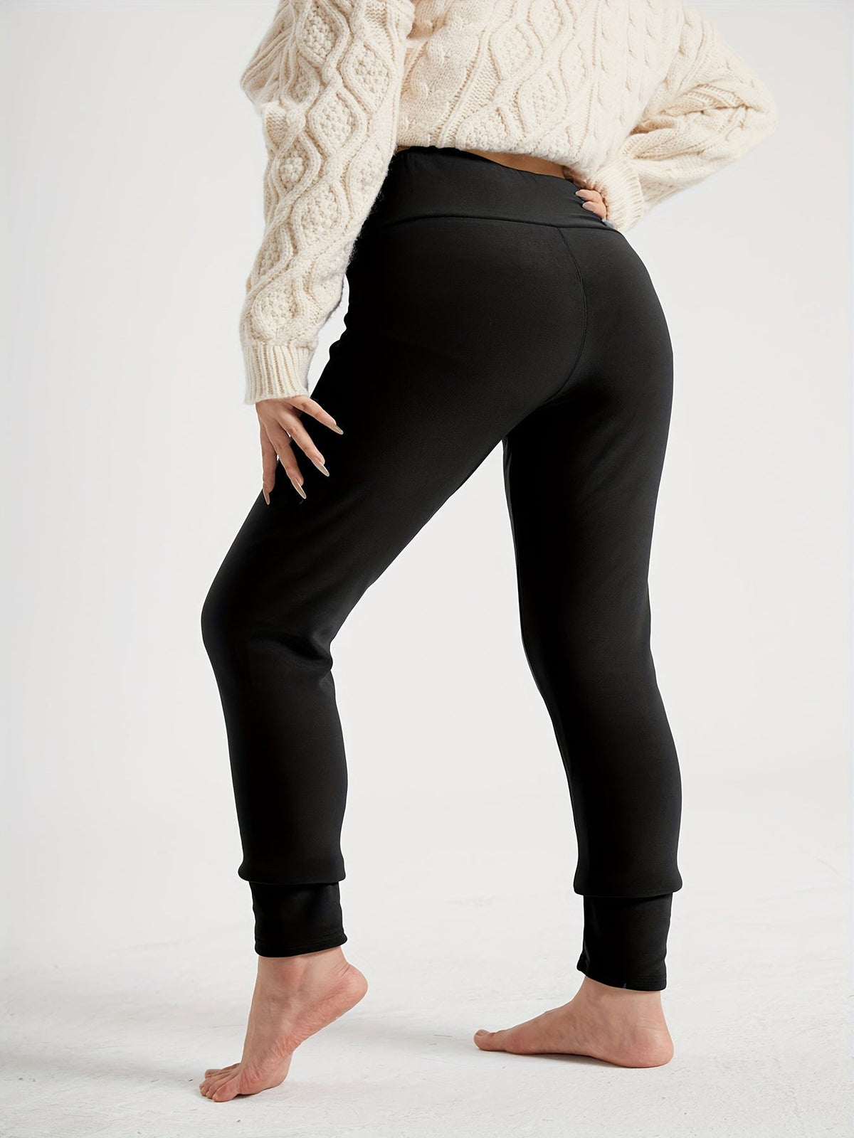 High-Waist Thermal Fleece Leggings Women — Cozy Winter 7