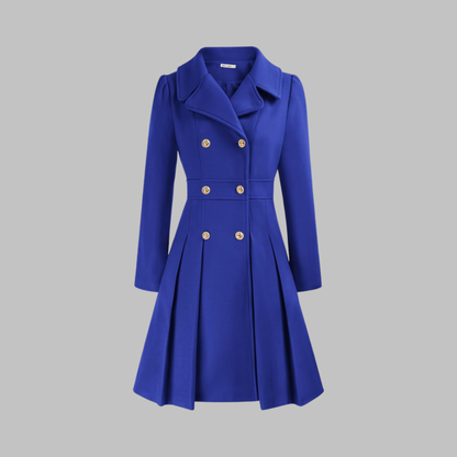Women's Double Button Long Sleeve Coat — Elegant Classic Fit 18