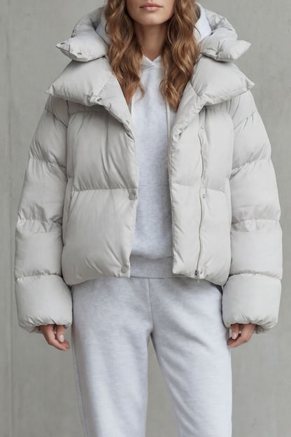 Women's Cropped Puffer Jacket — Cloud-Soft & Warm Daily Wear 1