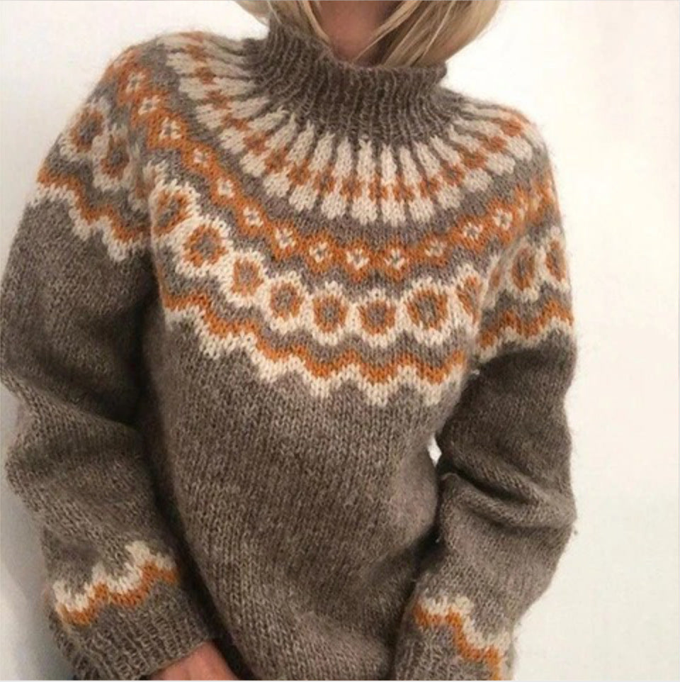 Women's Knit Winter Sweater – Wool & Cashmere, Warm & Soft 1