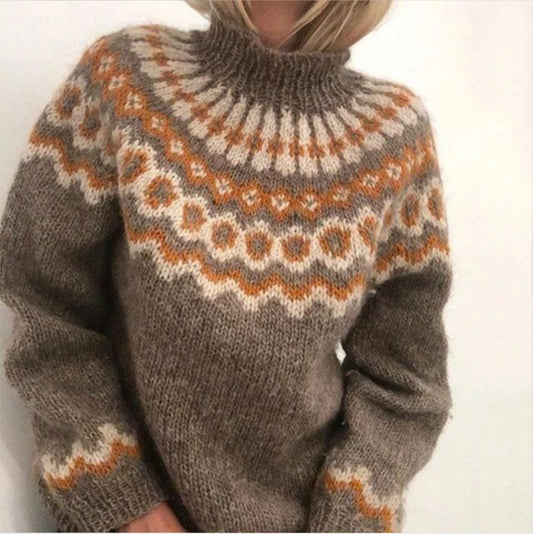 Women's Knit Winter Sweater – Wool & Cashmere, Warm & Soft 1