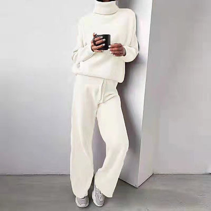 Women's Knit Two-Piece Set with Roll Neck — Cozy Loungewear 7
