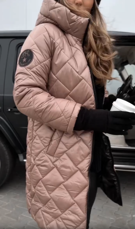 Bogna Quilted Puffer Jacket with Hood — Women's Winter Coat 1