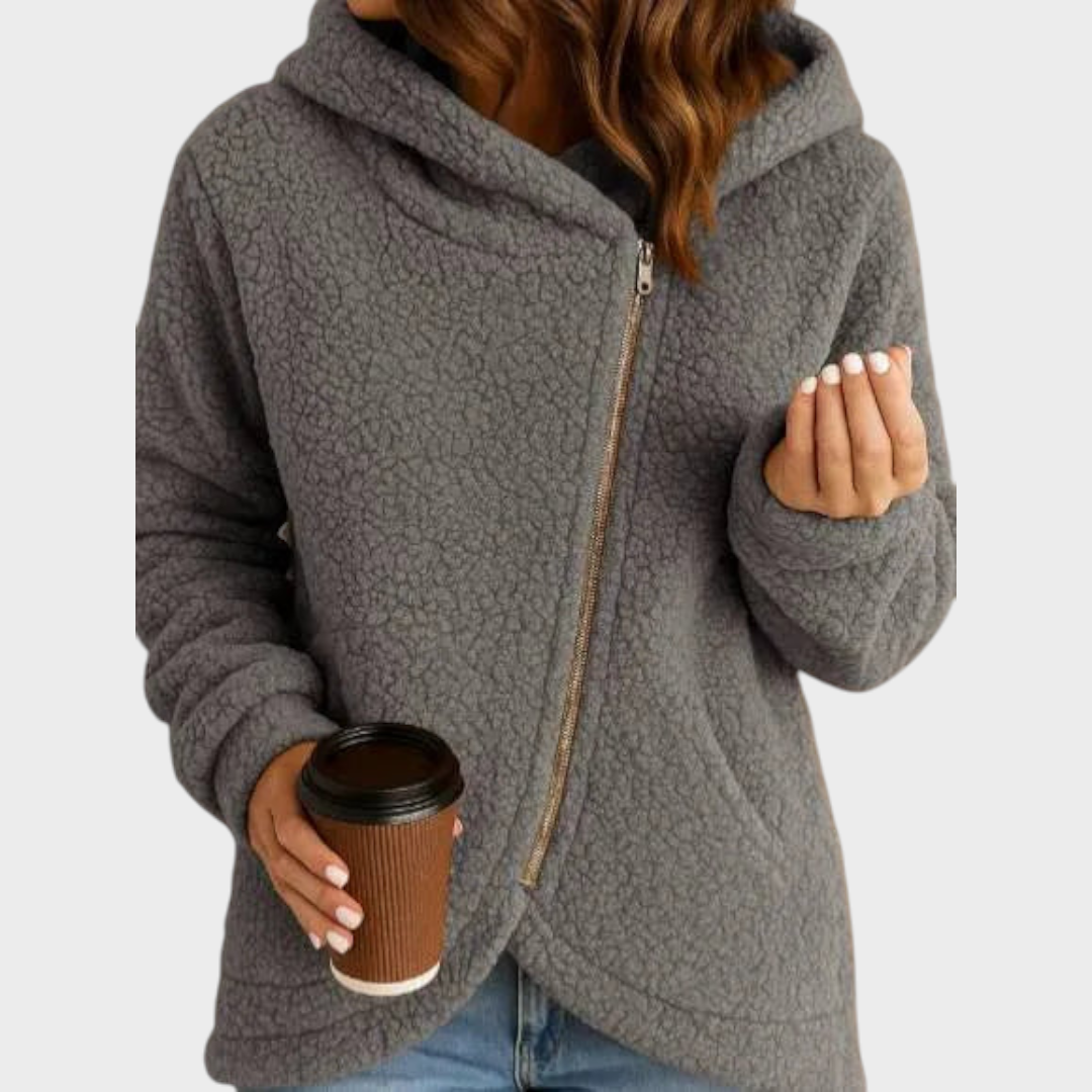 Women's Oversize Wool Sweatshirt — Long Sleeve Casual Top 1
