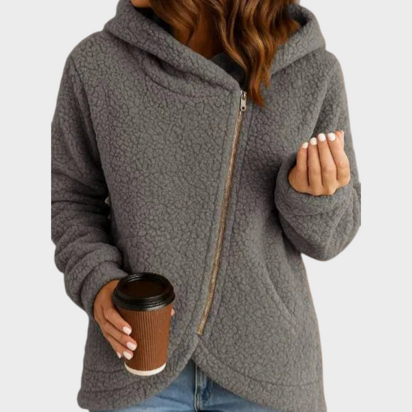 Women's Oversize Wool Sweatshirt — Long Sleeve Casual Top 1