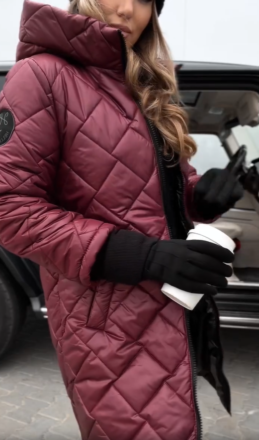 Bogna Quilted Puffer Jacket with Hood — Women's Winter Coat 6