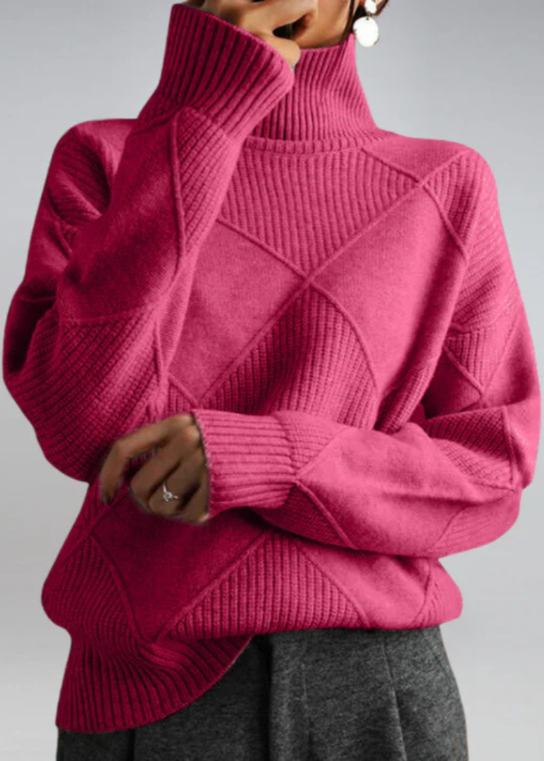 Women's Soft Turtleneck Sweater Relaxed Fit XS–3XL 3