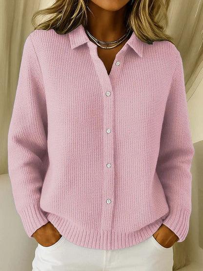 Elegant Longline Knit Cardigan Women — Button-Front Cozy Fit 2