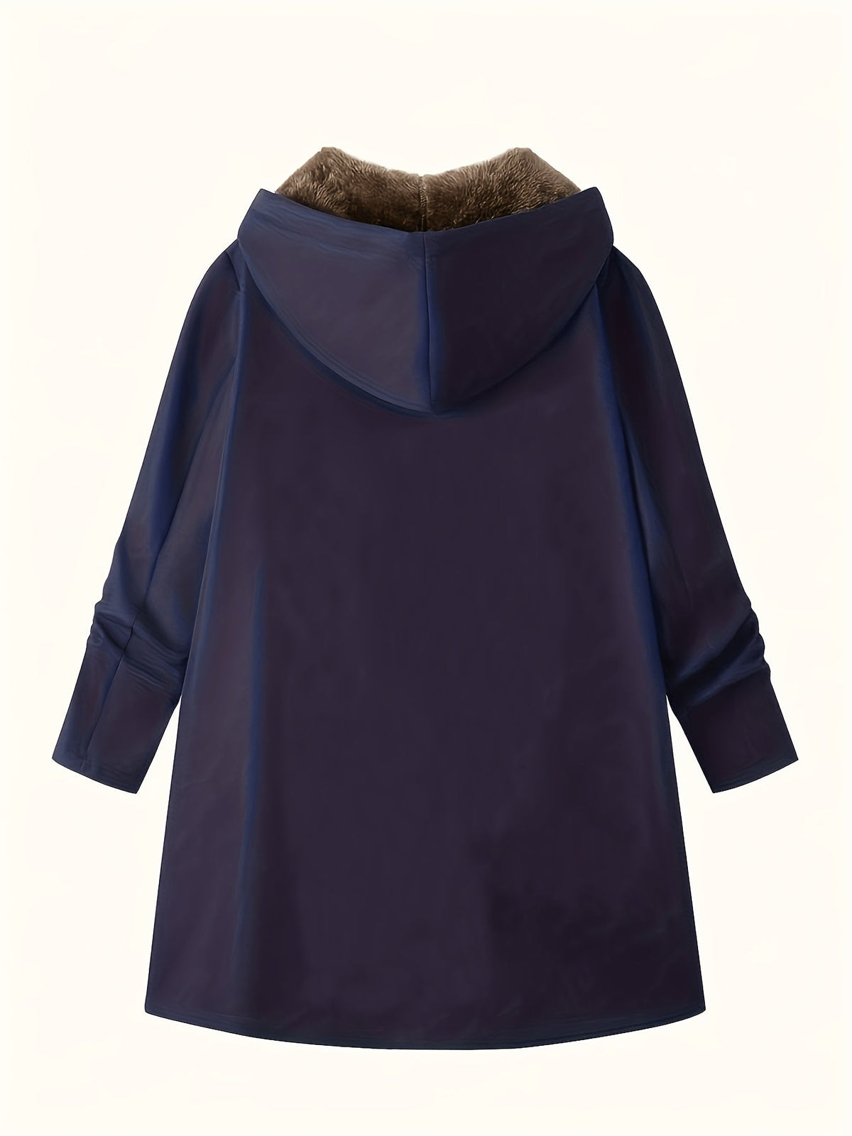 Women's Hooded Longline Coat — Cozy Plush-Lined Winter Coat 22