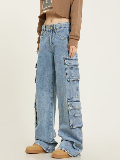 Baggy Cargo Jeans Women – Wide Leg Relaxed Fit Denim 4