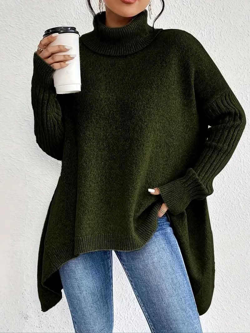 Nuvella Cashmere Blend Turtleneck Sweater — Soft & Elegant 7