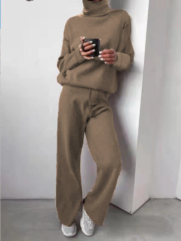 Women's Knit Two-Piece Set with Roll Neck — Cozy Loungewear 9