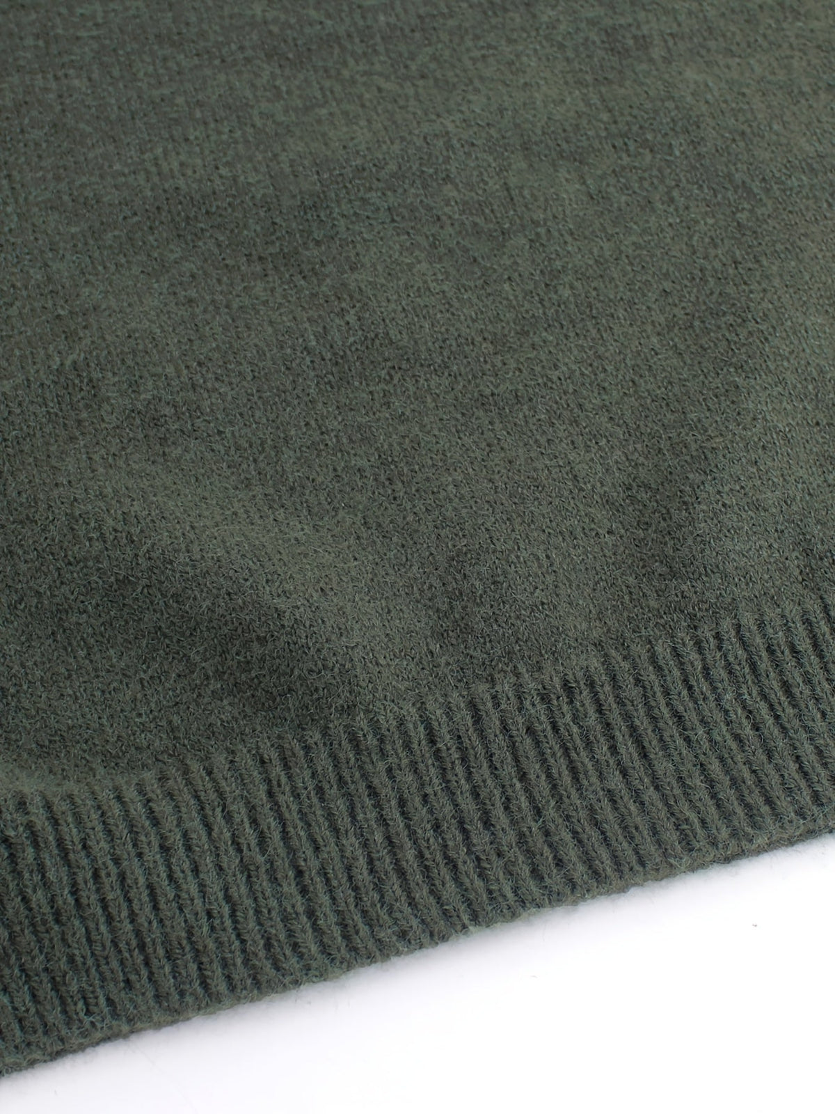 Women's Ribbed Sweater with Striped Cuffs — Sizes S to XL 5