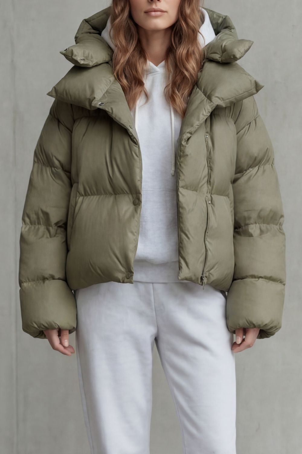 Women's Cropped Puffer Jacket — Cloud-Soft & Warm Daily Wear 5
