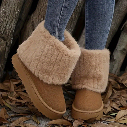 Women's Cozy Platform Winter Boots — Plush Lined Ankle Boot 5
