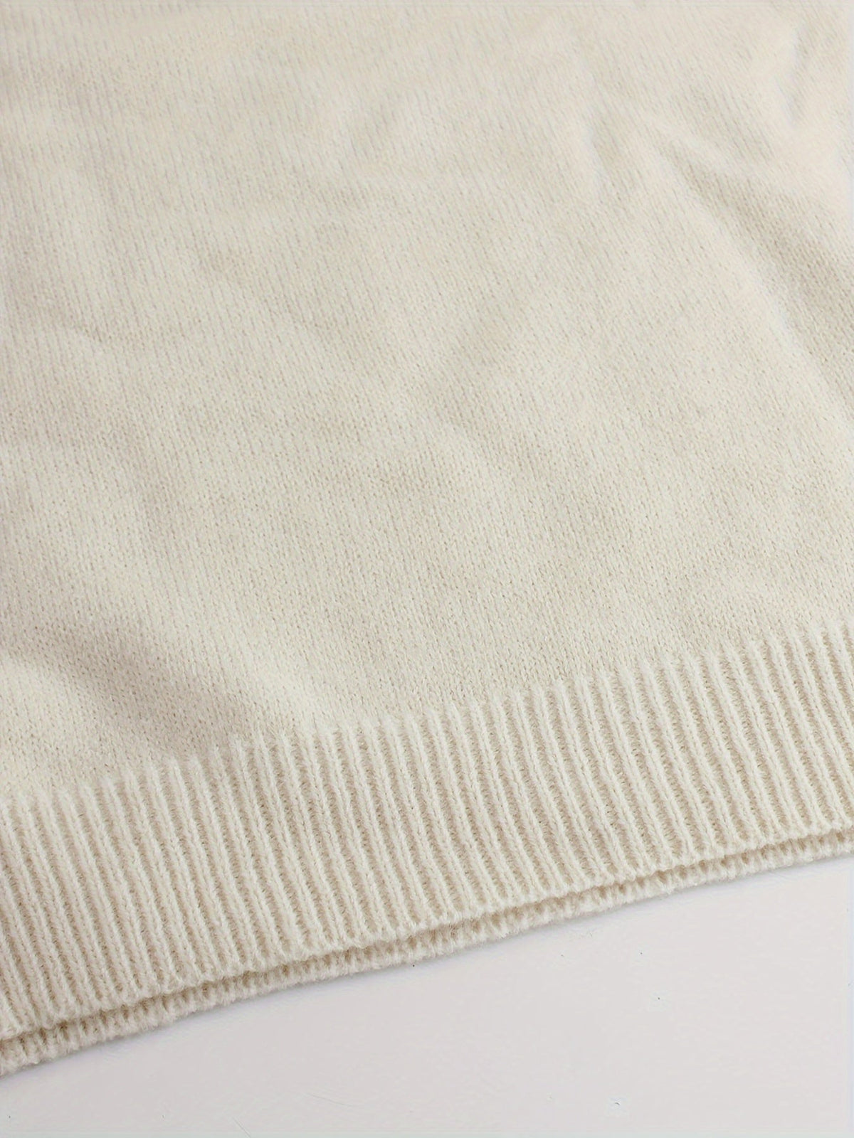 Women's Ribbed Sweater with Striped Cuffs — Sizes S to XL 12