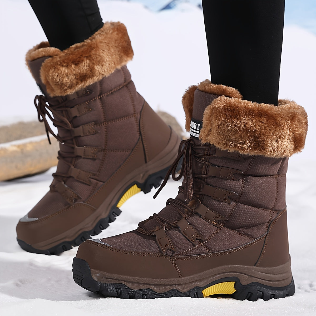 Women's Warm Winter Boots — Insulated & Non-Slip Rubber Sole 6