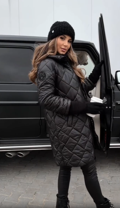 Bogna Quilted Puffer Jacket with Hood — Women's Winter Coat 11