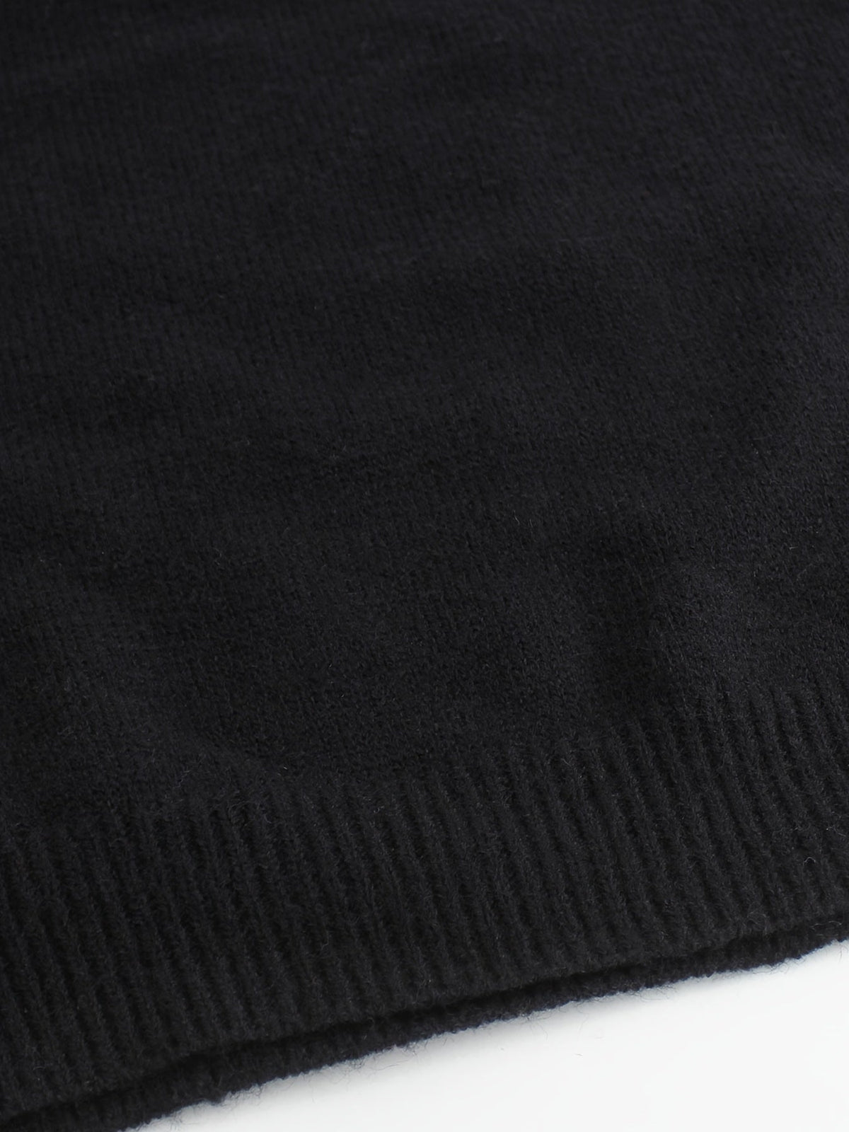 Women's Ribbed Sweater with Striped Cuffs — Sizes S to XL 11