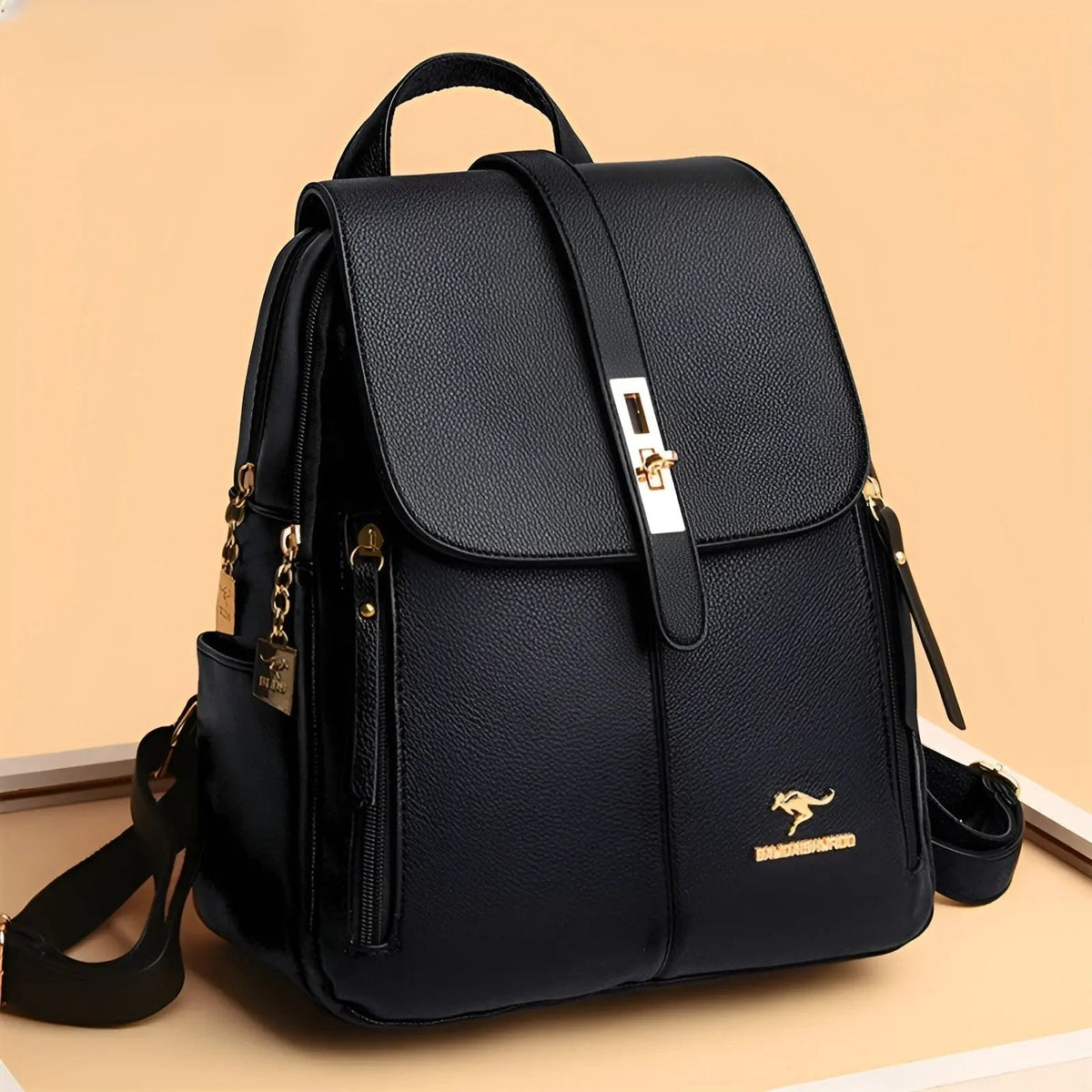 Emily Women's Leather Backpack — Elegant & Water-Repellent 2
