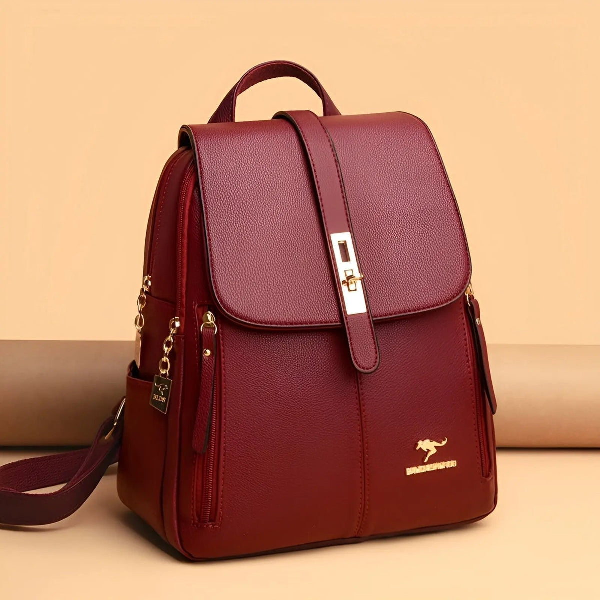Emily Women's Leather Backpack — Elegant & Water-Repellent 5