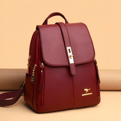 Emily Women's Leather Backpack — Elegant & Water-Repellent 5