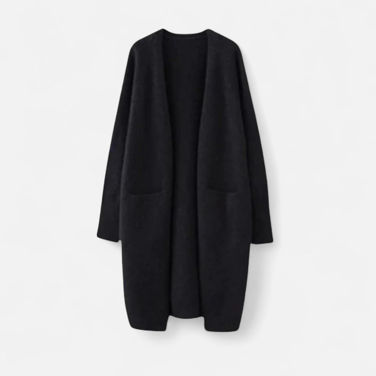 Women's Open-Front Long Cardigan – Elegant Timeless Knit 5