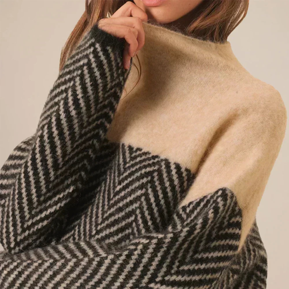 Women's Wool-Look Turtleneck Sweater — Warm Elegant Winter Knit 3