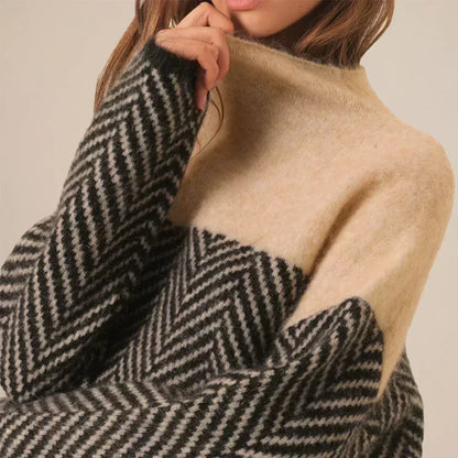 Women's Wool-Look Turtleneck Sweater — Warm Elegant Winter Knit 3