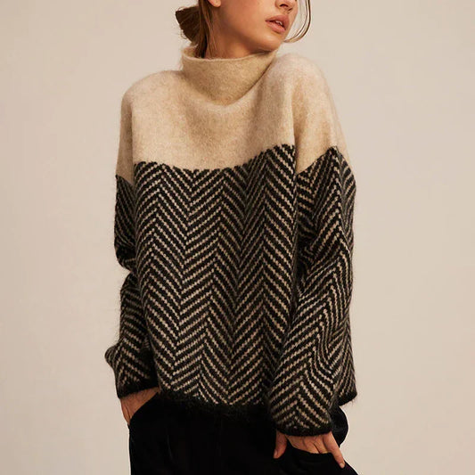 Women's Wool Turtleneck Sweater — Warm Elegant Winter Knit 1
