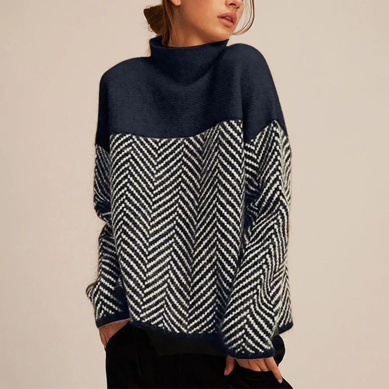 Women's Wool-Look Turtleneck Sweater — Warm Elegant Winter Knit 4
