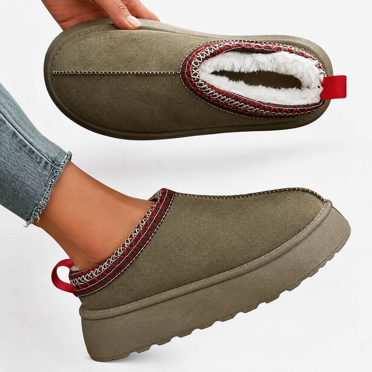 Women's Winter Slippers – Warm Fur Lined Slip-On House Shoes 2
