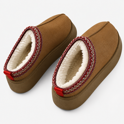Women's Winter Slippers – Warm Fur Lined Slip-On House Shoes 6