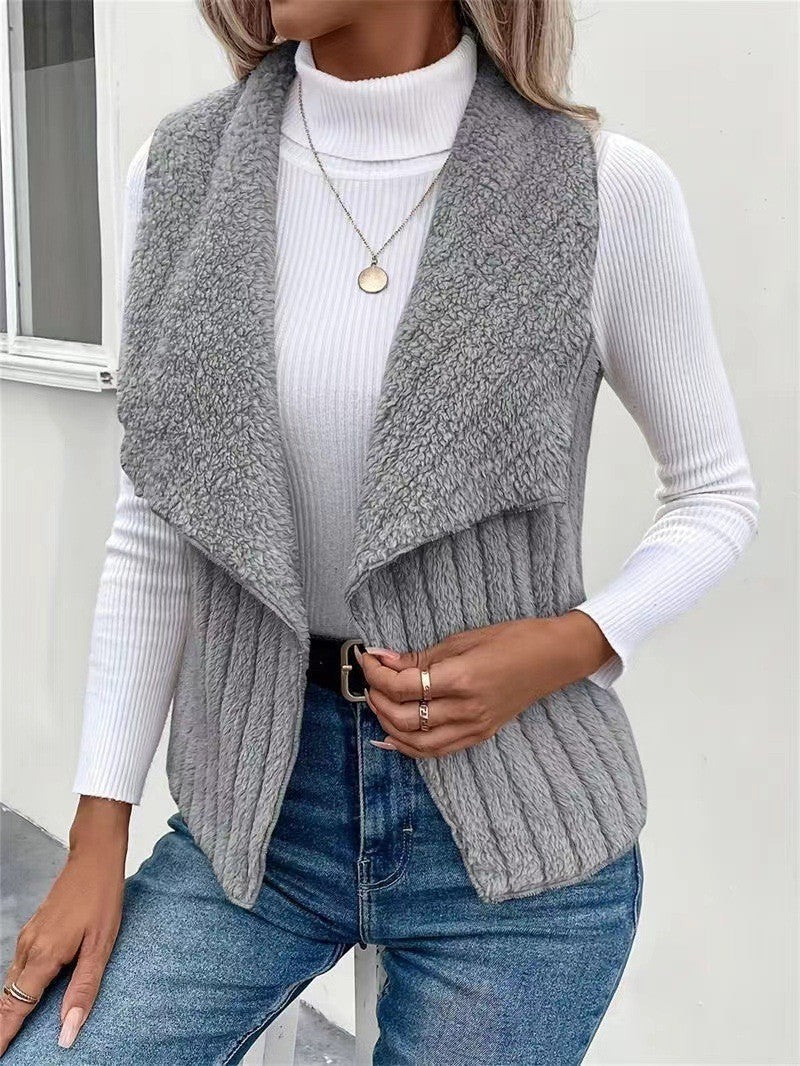 Women's Faux Fur Vest Open Front — Fluffy & Elegant 9