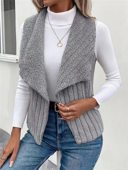 Women's Faux Fur Vest Open Front — Fluffy & Elegant 9
