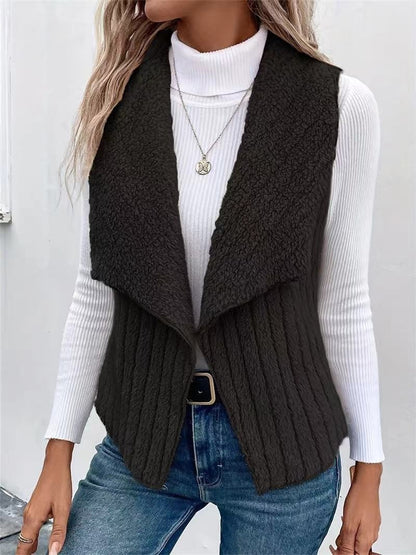 Women's Faux Fur Vest Open Front — Fluffy & Elegant 10