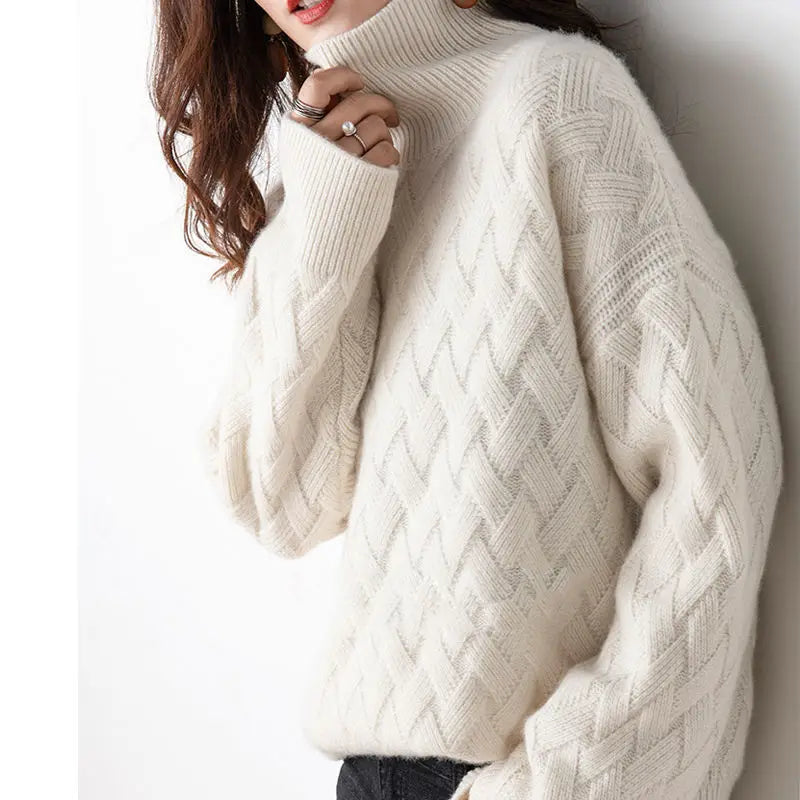 Women's Cashmere Turtleneck Sweater — Luxury Autumn Pullover 1