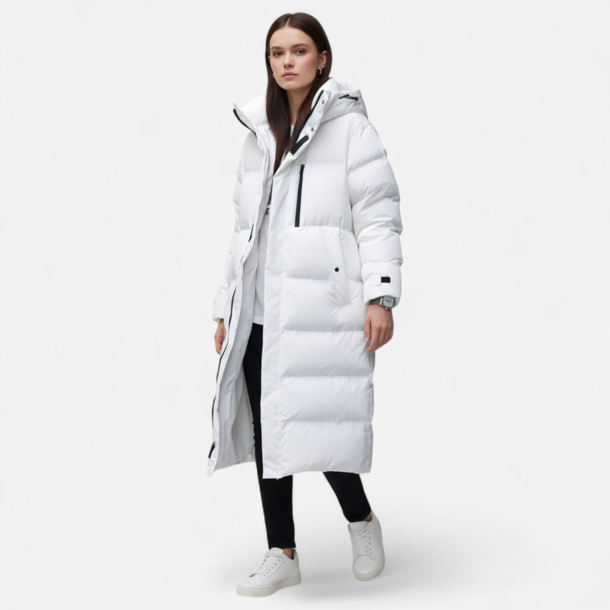 Women's Long Waterproof Puffer Jacket — Elegant Winter Coat 2
