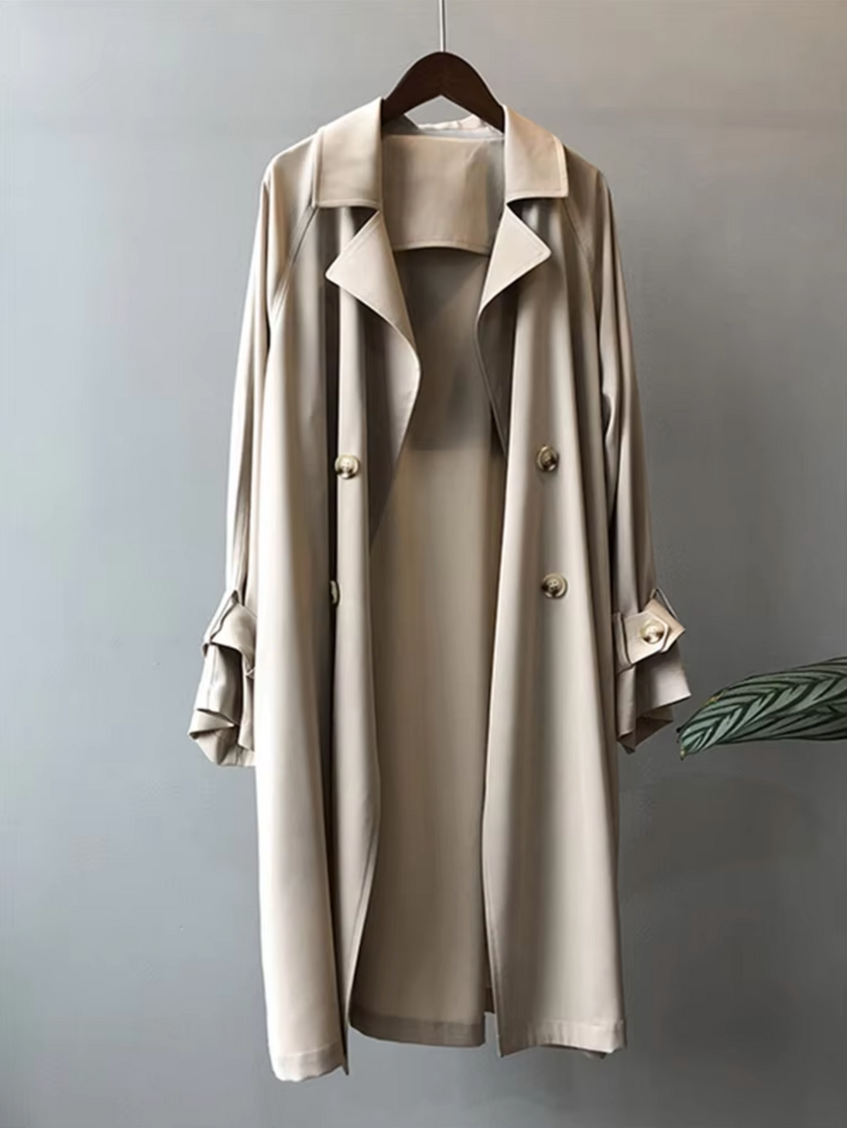 Long Waterproof Women's Trench Coat — Double-Breasted Classic 2