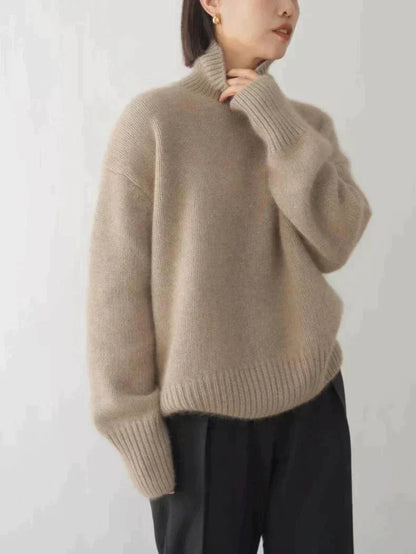 Women's Wool Turtleneck Sweater — Soft Breathable Knit 6