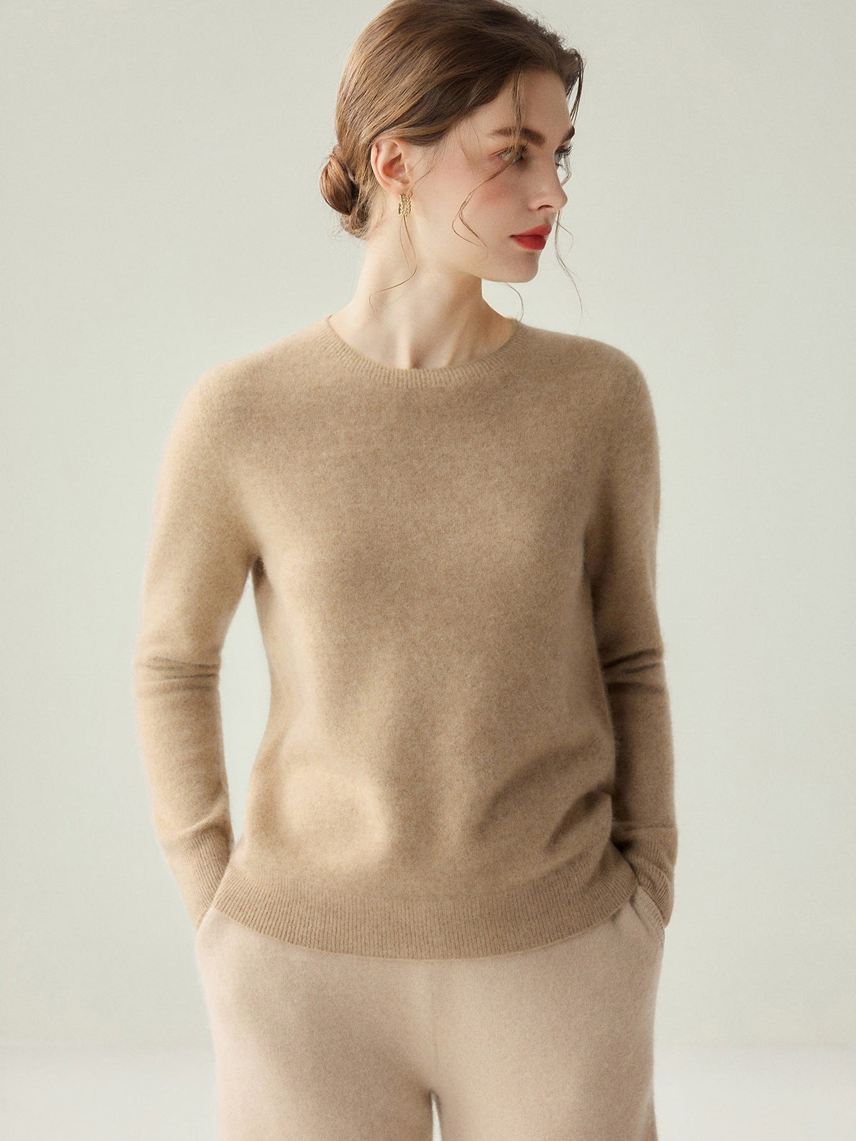 Pullover Damen Rundhals — Slim Fit Feinstrick 9