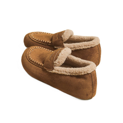 Gefütterter Kunstwildleder Loafer Mule – Ansicht 5