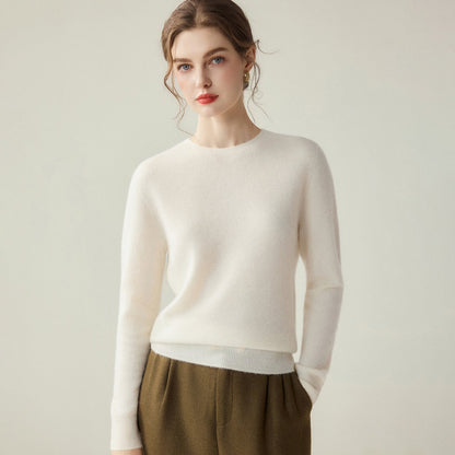 Pullover Damen Rundhals — Slim Fit Feinstrick 2