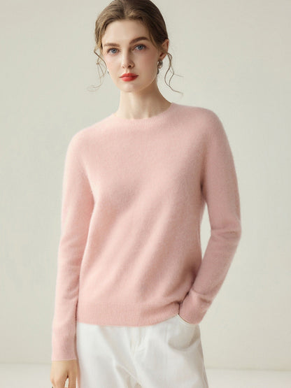 Pullover Damen Rundhals — Slim Fit Feinstrick 11