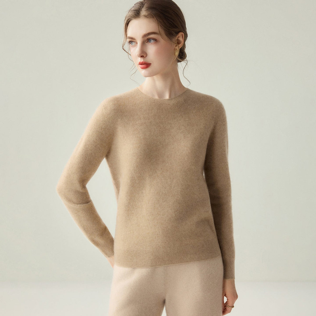 Pullover Damen Rundhals — Slim Fit Feinstrick 10